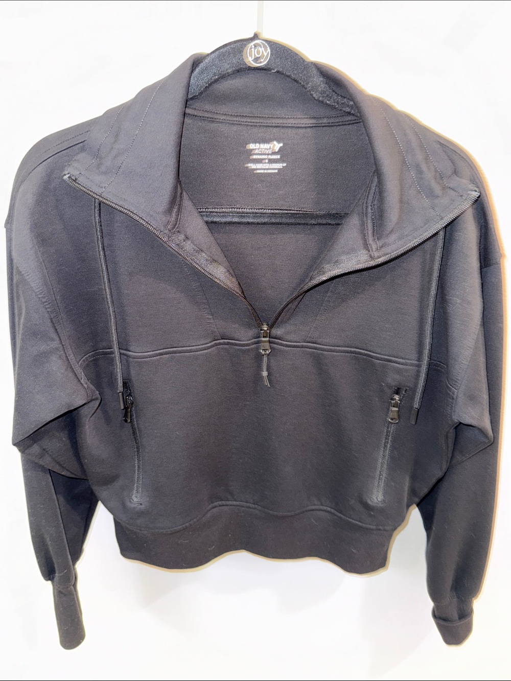 Old Navy Black Quarter-Zip Pullover Jacket